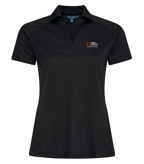 Right at Home Ladies Tech Mesh Snag Resistant Polo
