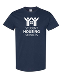 Student Housing Men's Cotton T-Shirt - Front Silkscreen