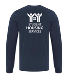 Student Housing Cotton Long Sleeve T-Shirt - Back Design