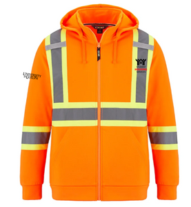 Student Housing Full Zip Pullover Hi Vis Hoodie