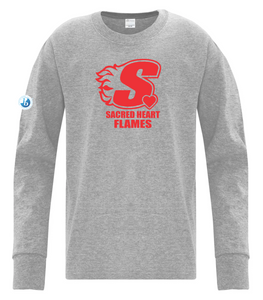 Sacred Heart Youth Long Sleeve Cotton T-shirt