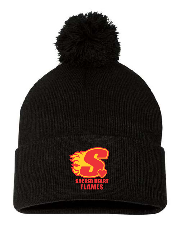 Sacred Heart Pom Pom Toque