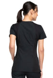 Promyse Ladies Vneck Flex Panel Top