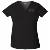 Right at Home Canada Jr. Fit Mock Wrap Scrub Top