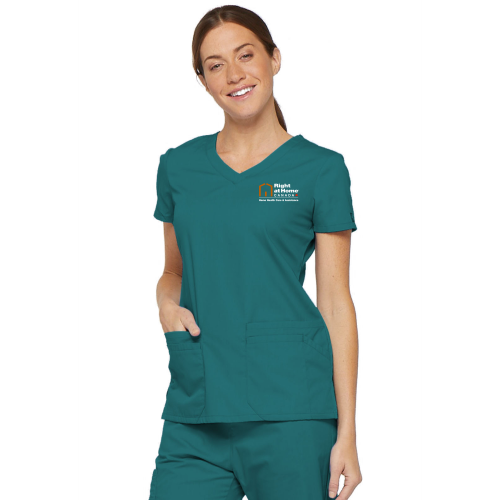 Right at Home Canada Jr. Fit Vneck Scrub Top