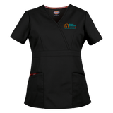 Right at Home Canada Missy Fit Mock wrap Scrub Top