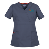 Right at Home Canada Missy Fit Mock wrap Scrub Top