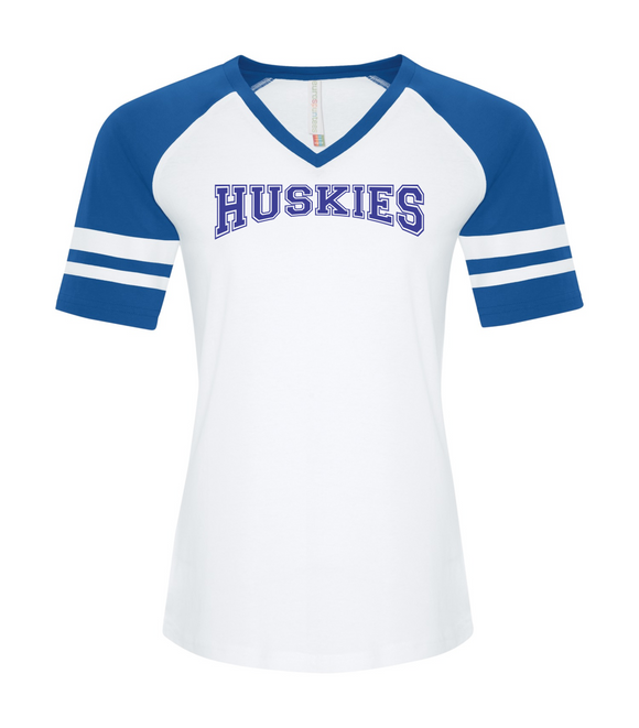 Haldimand Huskies Women's Ultra Soft Cotton Baseball Tee