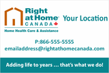 Right at Home Canada Business Card Magnet- Franchise Personalized