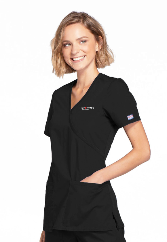 Promyse Home Care Women's Mock Wrap Top