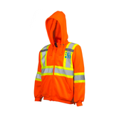 RWDI Hi Vis Full Zip Hooded Sweatshirt